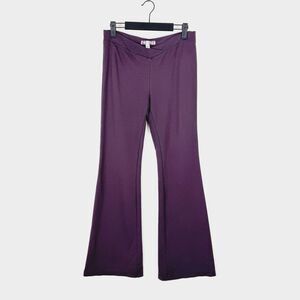 Urban Outfitters Pants Size 6 Flared Deep Purple Cross Over Front Soft Pull On